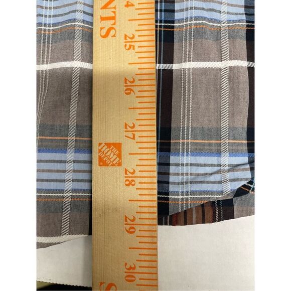 7 Diamonds Men's Red White Blue Plaid‎ Button Up Western Shirt XXL Cotton A9 - Picture 8 of 9